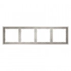 Рамка 4-м S70 пластик. кашемир Voltum VLS100403