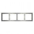 Рамка 4-м S70 пластик. сталь Voltum VLS100405