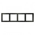 Рамка 4-м S70 пластик. титан Voltum VLS100406