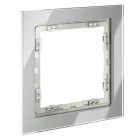 Рамка 1-м S70 стеклян. сталь Voltum VLS110105