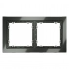 Рамка 2-м S70 стеклян. титан Voltum VLS110206