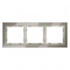 Рамка 3-м S70 стеклян. шелк Voltum VLS110304