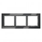 Рамка 3-м S70 стеклян. графит Voltum VLS110307