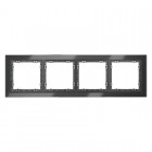 Рамка 4-м S70 стеклян. графит Voltum VLS110407