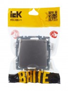 Розетка BRITE РСбш10-3-44-БрС 16А IP44 с заземл. защ. шторки с крышкой сталь IEK BR-R16-16-44-K46