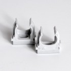 Держатель для труб (клипса) d16мм сер. (уп.100шт) TOKOV ELECTRIC TKE-LC-16-C06/100