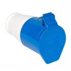 Розетка кабельная 16А 220В 2P+E IP44 EKF (213) ps-213-16-220