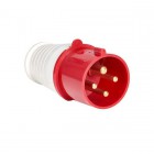 Вилка эл. каб. 16А 3P+E 380В IP44 (014) EKF ps-014-16-380