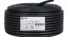 Труба гофрированная ПВХ d20мм с протяжкой черн. (уп.100м) Plast EKF tg-z-20-100-black