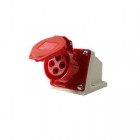 Розетка стационарная ОП PPC 114 16А 4п 3Р+РЕ 380В IP44 Pro JazzWay 5072657