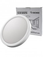 Светильник светодиодный SLIM WHITE 24Вт 6500К IP40 1660лм 230В 230х25мм КОСМОС KSlim24w_W6500K