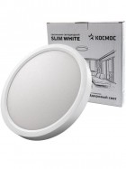 Светильник светодиодный SLIM WHITE 24Вт 4500К IP40 1620лм 230В 230х25мм КОСМОС KSlim24w_W4500K
