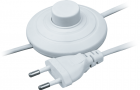 Шнур 61 600 NPS-FS01-170-2х0.5-WH 1.7м с выкл. бел. Navigator 61600