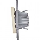 Выключатель 2-кл. Inspiria 10А IP20 250В 10AX механизм сл. кость Leg 673621