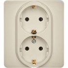 Розетка Inspiria 16А 250В 2х2P+E немецк. стандарт сл. кость Leg 673751