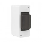 Щиток настенный 2мод. IP41 с тонированной дверцей бел. DKC F02W0WD