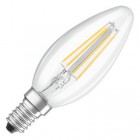 Лампа светодиодная филаментная LED STAR CLASSIC B 40 4W/827 4Вт свеча 2700К тепл. бел. E14 470лм 220-240В прозр. стекло OSRAM 4058075068353