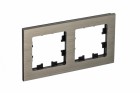 Рамка 2-м Atlas Design NATURE металл латунь SchE ATN312202