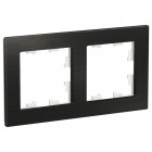 Рамка 2-м Atlas Design NATURE металл оникс SchE ATN312302