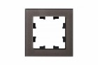 Рамка 1-м Atlas Design NATURE стекло мокко SchE ATN320601