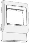 Рамка установочная под Brava 2мод. PDA-BN 100 DKC 10453