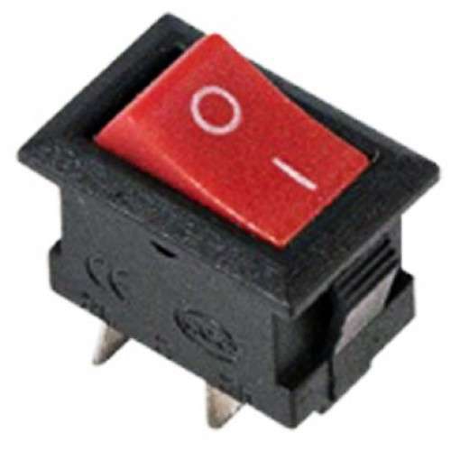 Выключатель клавишный 250В 3А (2с) ON-OFF Micro RWB-101 красн. Rexant 36-2011 36-2011