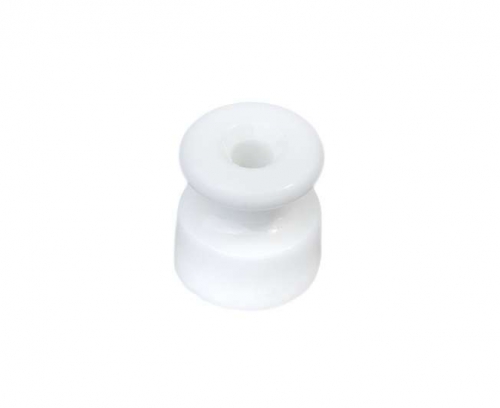 Изолятор для наружного монтажа керамика бел.(уп.50шт) Bironi R-IZ-21-50 R-IZ-21-50