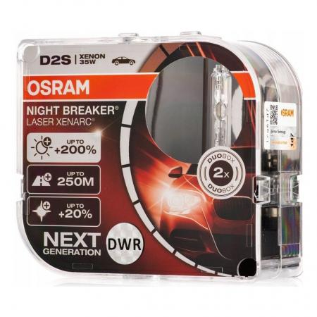 Комплект ламп D2S 35W P35d-2 XENARC NIGHT BREAKER LASER +200% больше света (2шт.) OSRAM 66240XNL-HCB 66240XNL-HCB