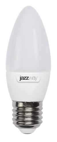 Лампа светодиодная PLED-SP C37 9Вт свеча 3000К тепл. бел. E27 820лм 230В JazzWay 5001923A 5001923A