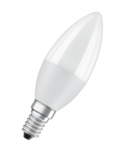 Лампа светодиодная LED Value LVCLB60 7SW/830 свеча матовая E14 230В 10х1 RU OSRAM 4058075578883 4058075578883