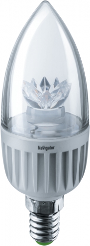 Лампа светодиодная 71 854 NLL-C37-7-230-2.7K-E14-CL 7Вт свеча 2700К тепл. бел. E14 500лм 220-240В Navigator 71854 71854