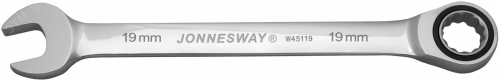 Ключ гаечный комбинированный трещоточный, 19 мм Jonnesway W45119 W45119