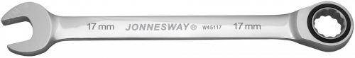 Ключ гаечный комбинированный трещоточный, 17 мм Jonnesway W45117 W45117