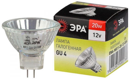 Лампа галогенная GU4-MR11-20W-12V-30Cl ЭРА C0027361 C0027361