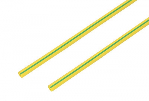 Трубка термоусадочная 6.0/3.0 1м желт./зел. Rexant 20-6007 20-6007