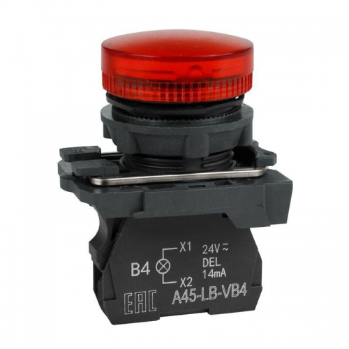 Лампа сигнальная OptiSignal D22 C5-L-M4 красн. пластик 230-240VAC XB5AVM4 КЭАЗ 332190 332190