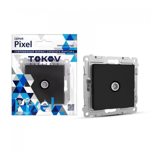 Коннектор TV СП Pixel механизм карбон TOKOV ELECTRIC TKE-PX-A1C-C14 TKE-PX-A1C-C14