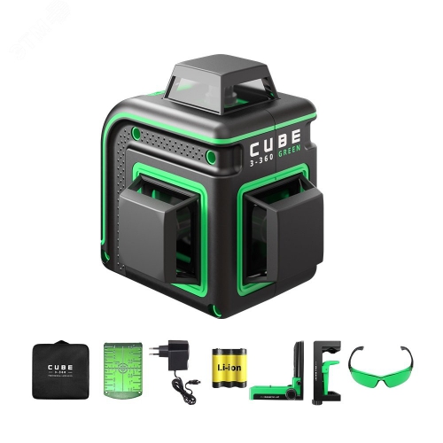 Уровень лазерный Cube 3-360 GREEN Home Еdition ADA А00566 А00566