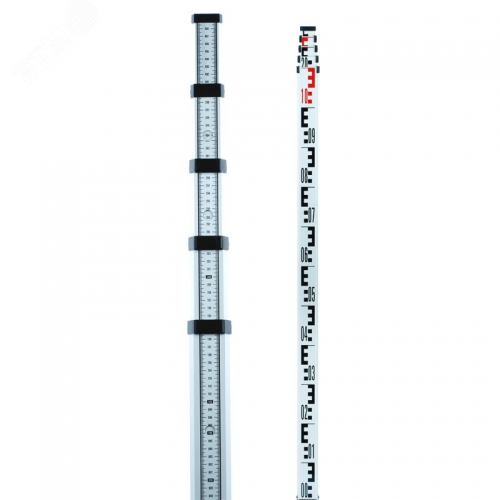 Рейка нивелирная телескопическая STAFF 5 (TN15) (рейка – отсчет мм шкалы снизу вверх, чехол, 5 м) ADA А00143 А00143
