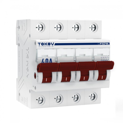 Выключатель нагрузки модульный 4П 40А TOKOV Electric TKE-PZ60-MDSI-4-40 TKE-PZ60-MDSI-4-40