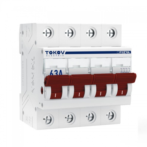 Выключатель нагрузки модульный 4П 63А TOKOV Electric TKE-PZ60-MDSI-4-63 TKE-PZ60-MDSI-4-63