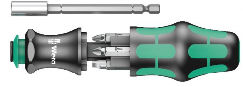Набор бит с битодержателем Kraftform Kompakt 28 7 пр.+открывалка Wera WE-136504 WE-136504