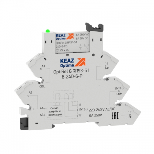 Модуль релейный OptiRel G RM38-61-24D-6-P-CO КЭАЗ 282948 282948