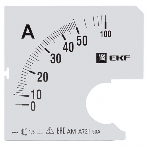 Шкала сменная для A721 50/5А-1.5 PROxima EKF s-a721-50 s-a721-50