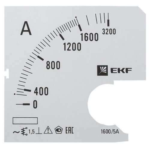 Шкала сменная для A721 1600/5А-1.5 PROxima EKF s-a721-1600 s-a721-1600