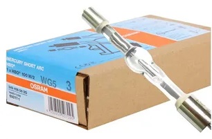 Лампа OSRAM HBO 100W/2 2200 lm 82мм*10мм SFa7.5/SFa9 17-25 V 4050300507095