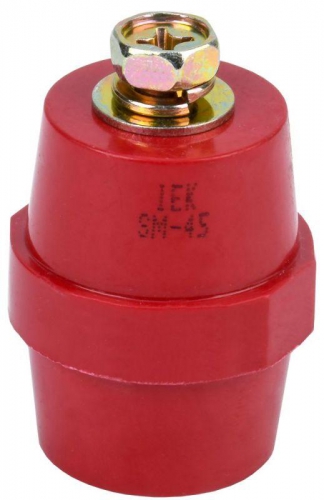 Изолятор SM45 (М8) силовой с болтом IEK YIS11-45-14-B YIS11-45-14-B