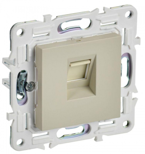 Розетка компьютерная RJ45 кат.5E SKANDY SK-K01B беж. IEK SK-K10-1-K10 SK-K10-1-K10