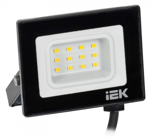 Прожектор светодиодный СДО 06-10 6500К IP65 черн. IEK LPDO601-10-65-K02 LPDO601-10-65-K02