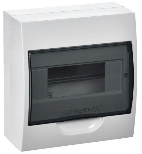 Бокс ЩРН-П-8 мод. навесной пластик IP41 GENERICA MKP12-N-08-41-G MKP12-N-08-41-G